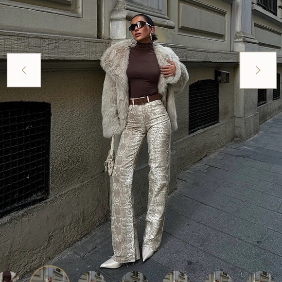 Piral Denim - PIRĀL Serpentine Snakeskin Women’s Straight-leg Pants/Jeans - Size:XS